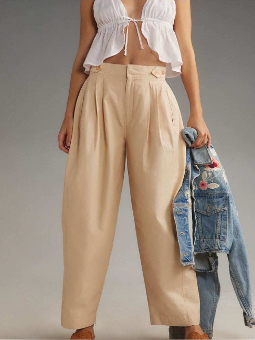 Maeve Utility Barrel Trousers